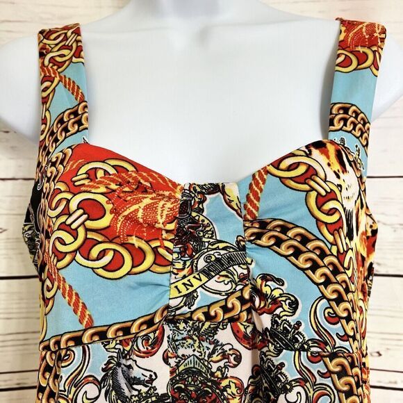 White‎ Mark Couture Collection Sleeveless Colorful Maxi Dress - Picture 3 of 11